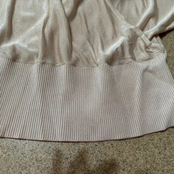 Spaghetti Strap Creme 3/4th Sleeves Top BNWT - Picture 7 of 7